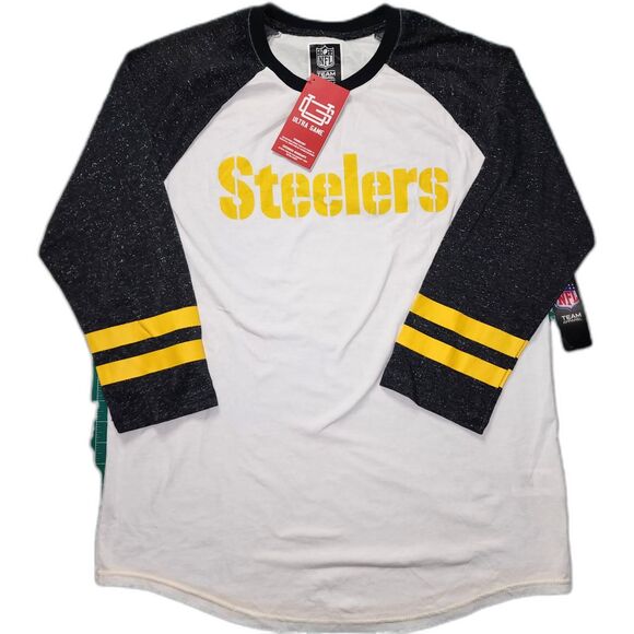 NWT NFL Team Apparel Steelers Football Jersey Shirt Sz L - Picture 1 of 6